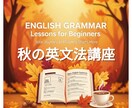 英検1級講師が初級英文法レッスンを提供します 秋の夜長に英文法を学習しませんか? イメージ1