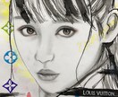 アート似顔絵☆参考画像みたいな似顔絵描きます 全てアート作品です。時間をかけて、１週間に1枚限定です。 イメージ9