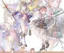 オーダーメイドイラスト作成致します 背景込み６ｋ！丁寧なやり取りで理想のイラストお届けします イメージ5
