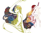 イメージのイラストを描きます。ます 独特な色使いで他とは違う作品です。 イメージ2
