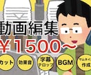 撮影済みの動画を編集【字幕可⚫︎BGM可】ます 動画の編集でお困りの方、ご相談ください。 イメージ1