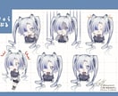 商用可！ミニキャライラスト描きます グッズや配信素材として使いやすいミニキャラです！ イメージ2