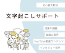 YouTube動画対応!動画・音声の文字起こします 最低金額、即日対応、初心者歓迎!長時間でも対応します! イメージ1
