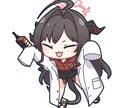 開設記念30%OFF女の子キャラのイラスト描きます SNSアイコン・ヘッダー・サムネ・配信活動等に是非！SDも可 イメージ7