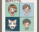 ペットも一緒に◎ほんわか似顔絵アイコン描きます 思い出も空気感も、ふわっとやさしいイラストに。 イメージ2