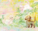 優しく印象に残るイラストをお描きします 【日芸卒・受賞歴あり】個性あふれる動物の絵や抽象画が得意◎ イメージ7