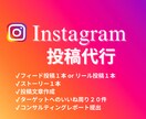 Instagramの投稿代行します 丸投げで3日に1回投稿を実現！面倒な投稿を代行いたします！ イメージ1