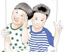 お写真からイラスト作成致します 結婚式の記念やお誕生日などのお祝い、ペットのイラストもOK！ イメージ6