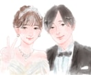 写真から優しい雰囲気の似顔絵イラスト描きます 記念日/贈り物/お祝い等大切な機会に♪ご満足いくまで調整◎ イメージ5