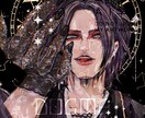 毒のある配色イラストお届け致します アイコン、1枚絵、立ち絵、同人誌表紙等様々にお使い下さい イメージ1