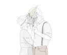 写真から線画イラストを作成します お子様や結婚式の記念やプレゼントにいかがですか？ イメージ1