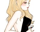 早めの仕上がり☆モノクロ！モダン美人画描きます ～落ち着いた大人かわいいイラスト描かせていただきます～ イメージ7