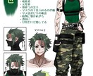 OCデザイン描きます あなたの理想のキャラを形にします イメージ2