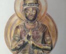 仏画、肖像画をお描きます 顔彩、鉛筆などを使って、細密に描きます。 イメージ6