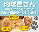 あなたの"うちのこ"の肉球を画像データにします "うちのこの肉球"をSNSやグッズに使えます!! イメージ1