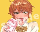 SNSで使えるアイコンをお描きします ファンシーで弾けた笑顔のアイコンをお描きします イメージ3