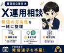 X初心者向け！7日間マンツーマンで伴走します 発信設計・AI活用・投稿添削まで対応 イメージ1