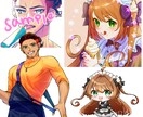 IRIAM活動セット立ち絵・SD・アイコン描きます IRIAM用イラストが全て揃う！ イメージ2