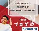 ブログアフィリエイトの実践を個別コンサル致します ブログ初心者・副業の方大歓迎！専業へ上りつめた私が徹底指導！ イメージ1