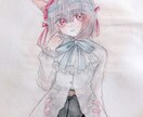 アナログで水彩イラスト描きます かわいいほわほわ水彩や闇を感じるイラスト！プレゼント用にも！ イメージ8