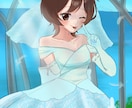 量産ウェディング姿のイラスト描きます 可愛い！華やかな1枚絵をオトクに買えます！5月中限定価格 イメージ4