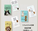 うちの子名刺つくります ⭐︎うちの子名刺⭐︎（両面カラー）おつくりいたします イメージ1