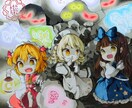 東方のイラスト原画を作成します 世界で1つだけ！ぷにかわなキャラをお届けします！ イメージ1