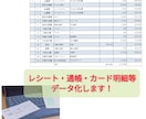 領収書など科目ごとに集計します ~200枚/1,500円☆郵送可☆整理・仕訳 イメージ1