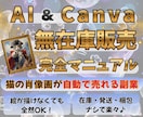 猫のアート作品を誰でも販売できる方法を教えます AIと無在庫販売で手間をかけずに売る仕組みが作れる副業です！ イメージ1