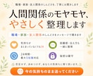 人間関係のモヤモヤと伝え方を整理します 職場・家族・友人への気持ちを一緒に整えます イメージ4