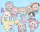 商用◎ポップで目を惹くカートゥーンイラスト描きます アイコン/挿絵/プレゼント/結婚式/広告などにもお勧めです！ イメージ1