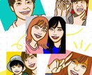 目を引く！圧倒的にPOPで独特！な似顔絵描きます アイコン/名刺/ビジネス/SNS/チラシなどにご利用下さい！ イメージ1
