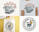 お洒落なTシャツのビンテージデザインを制作します 個性的なビンテージデザイン＆グッズ制作【配送手配までOK】 イメージ3