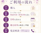 四柱推命の鑑定結果をもとに電話でお話しします 鑑定書への質問や、今のお悩みを一緒に整理します イメージ2