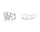 カラフルな線画お描き致します 最高の瞬間を鮮やかお残し致します!! イメージ3