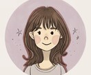 やさしい雰囲気のSNSアイコン描きます 女性向け・SNS・ブログ用・やわらかナチュラルな似顔絵 イメージ4