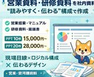 翌日納品！営業資料／研修資料／社内資料の作成します 【プロ品質】資料を“読みやすく・伝わる”構成で作成します イメージ1