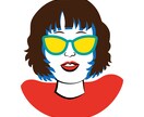 個性的でインパクトのある似顔絵作成します サングラスではっきり顔出しNGの方におすすめ♪ イメージ3