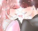 可愛いちびキャラ・似顔絵描きます SNSでの顔になるアイコンを可愛く書かせて頂きます！ イメージ2