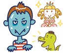 かわいい変身似顔絵描きます SNSでインパクト大！変身姿のアイコン イメージ1