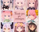 アイコンなどのイラスト描きます かわいい女の子のイラストが得意です！ イメージ4