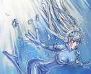 カラーの一枚絵作成します キャラクター＋背景のデジタルイラスト イメージ3