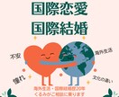 国際恋愛＆結婚　お悩み・ご相談承ります 国際結婚歴20年！経験者の立場でお話伺います/60分 イメージ1