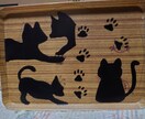 猫のシルエットのイラストを描きます キャットシルエットを描きます。 イメージ1