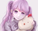 可愛い女の子のイラスト描きます SNSアイコンなどに使えるご希望に沿ったオリジナルイラスト イメージ1