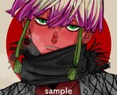 目を惹くダークポップなアイコンに仕上げます あなたの創作キャラや、希望の創作キャラを描きます イメージ4