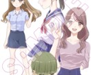 イラスト全般作成いたします ●アイコンや〇〇風タッチも可能！男女のイラスト作成します！● イメージ5