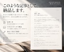 AIと質問を設計し、あなたの経験を記事にします 話すところから、まだ言葉になっていない経験を読める形へ イメージ4