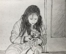 鉛筆でお犬さんを描きます お犬さんの思い出の写真を鉛筆画にいたします。 イメージ7
