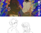 デジタルイラスト色塗り・仕上げ代行します 色塗りが苦手な方・締め切りが迫る方へ イメージ2